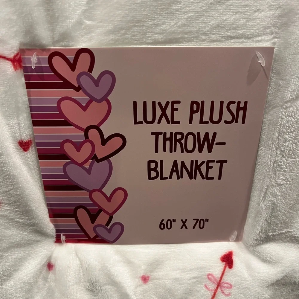 Valentines Plush Throw Blanket Dog dachshund Print